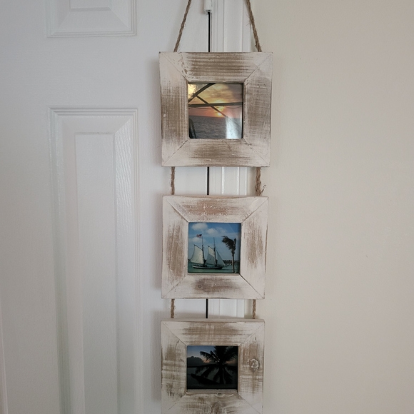 Other - Rustic Wood Multi Picture Frame